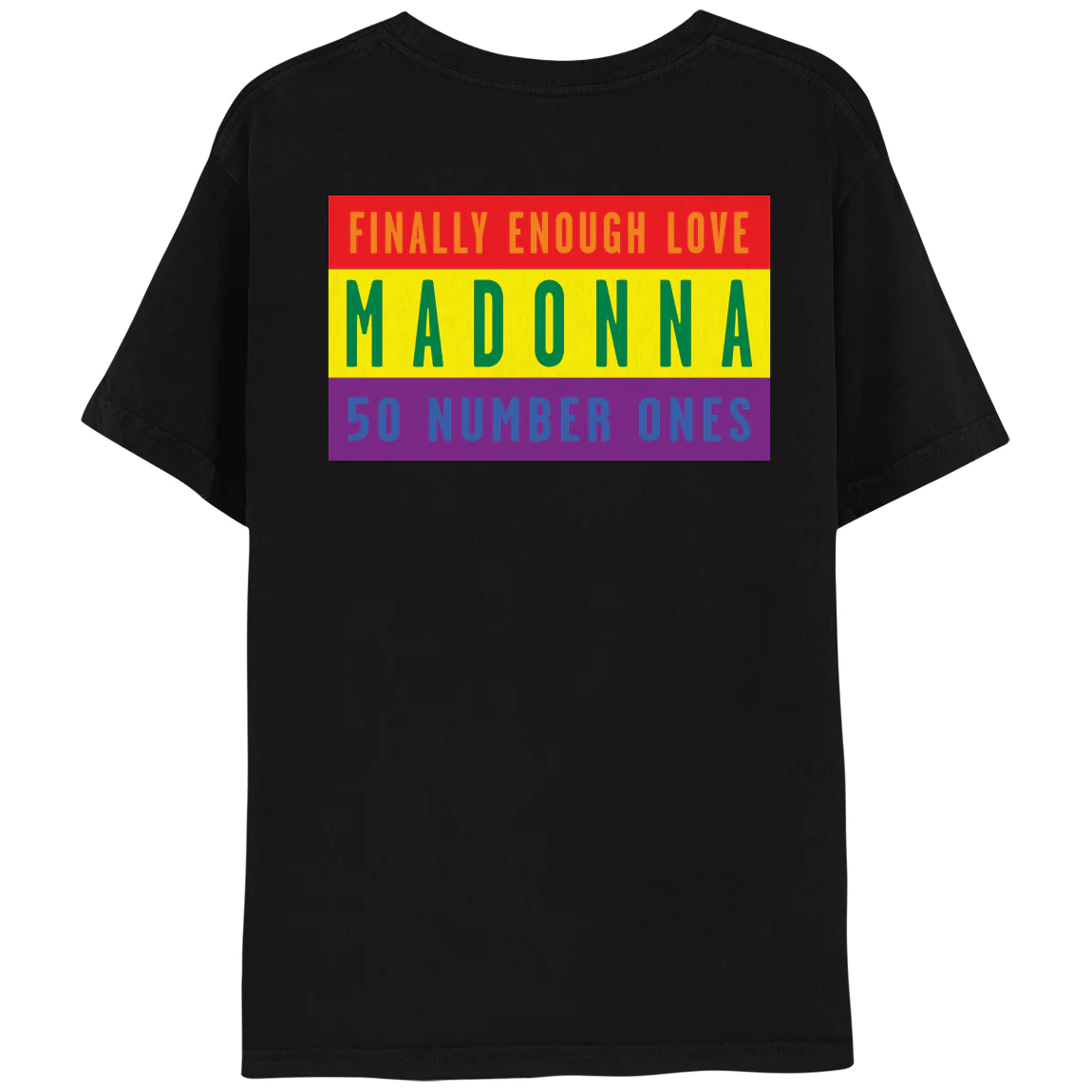 Finally Enough Love 50 Number Ones Flag Tee - Image 2